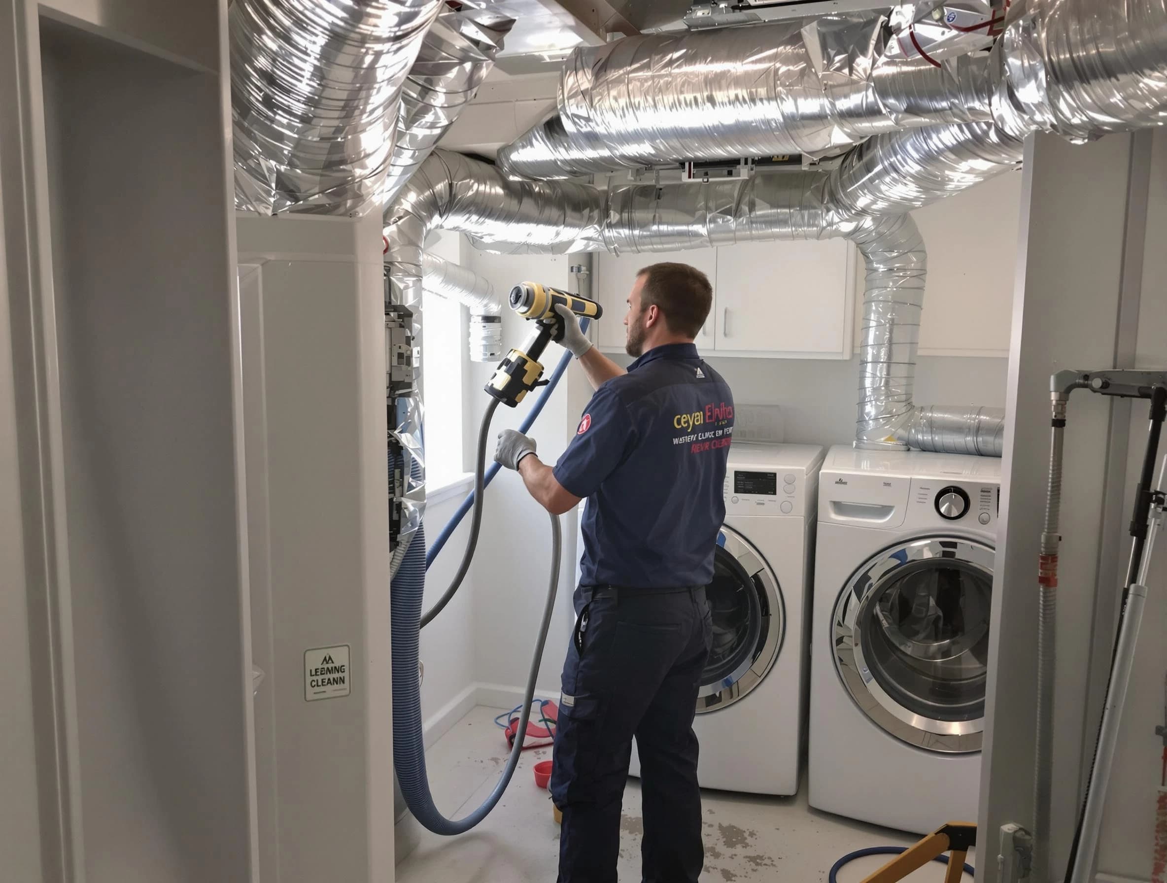 Shackle Island Dryer Vent Cleaning specialist using advanced equipment for thorough duct cleaning in Shackle Island