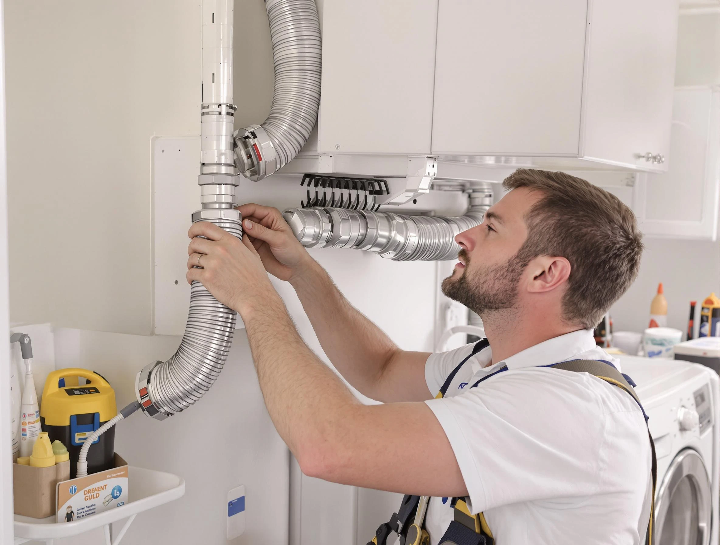 Professional dryer vent repair and installation by Shackle Island Dryer Vent Cleaning in Shackle Island